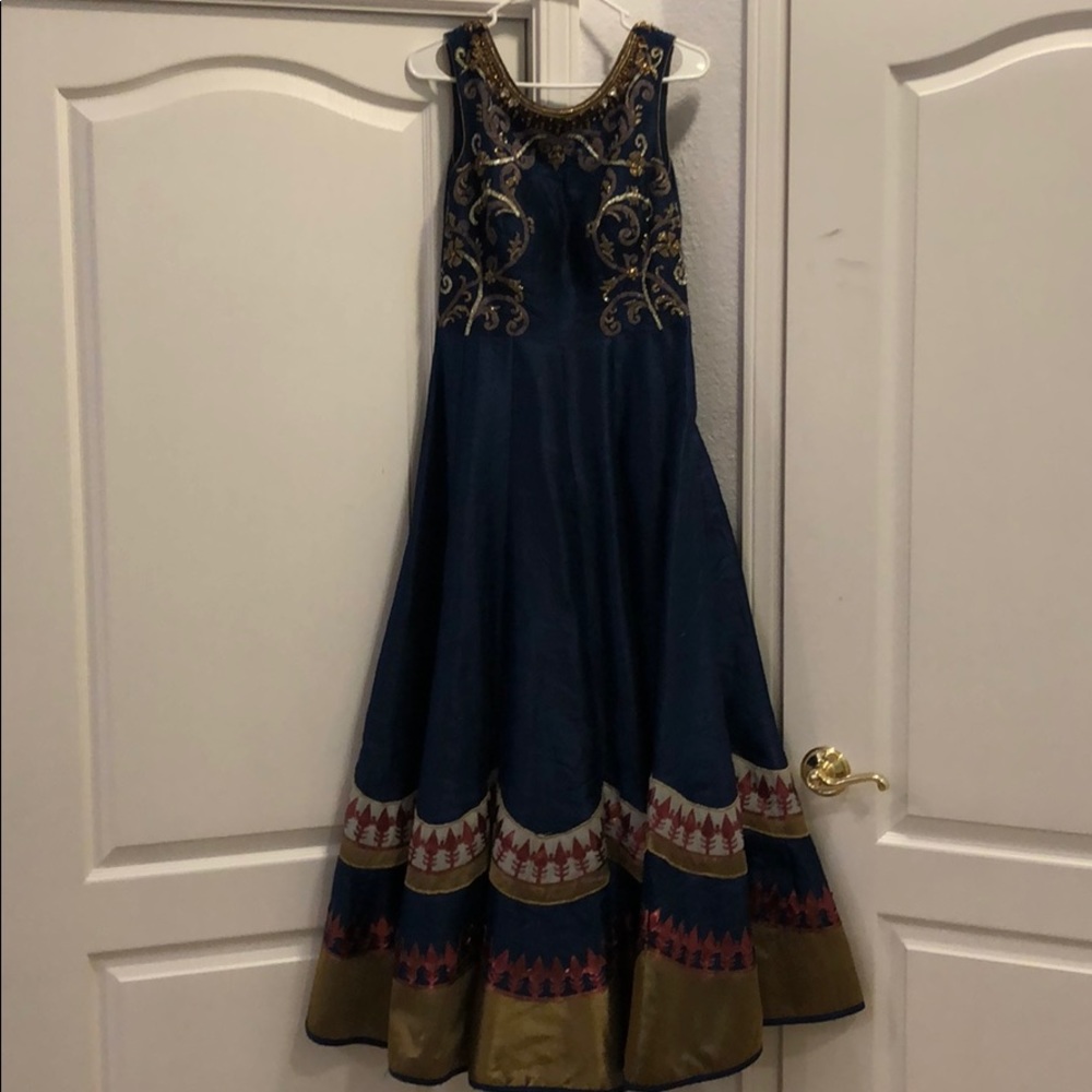 Blue gown